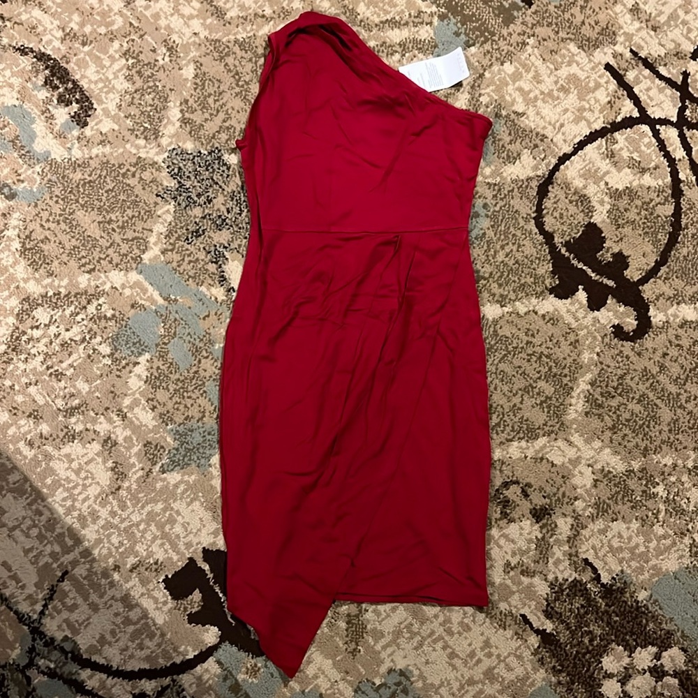 Woman’s beautiful red dress